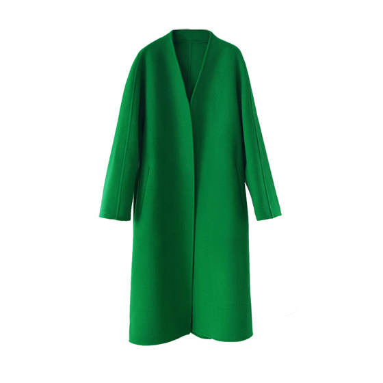 Camel collarless double-sided cashmere woolen coat for women 2025 new high-end loose mid-length wool woolen coat winter
Camel collarless double-sided cashmere woolen coat for women 2025 new high-end loose mid-length wool woolen coat winter