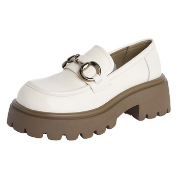 Gometic British style thick heel loafers
 Gometic British style thick heel loafers