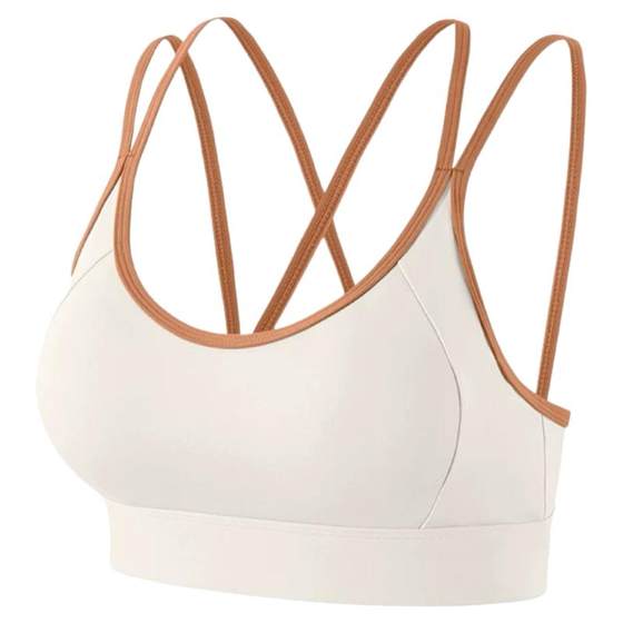 Beautiful back contrasting sports underwear for women summer shock-proof running yoga vest gathering integrated professional Pilates bra 
Beautiful back contrasting sports underwear for women summer shock-proof running yoga vest gathering integrated professional Pilates bra