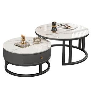 Rock plate coffee table living room household Nordic group simple modern small units small coffee table round light luxury coffee table Rock plate coffee table living room household Nordic group simple modern small units small coffee table round light luxury coffee table