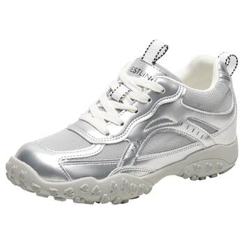 Xiyu official flagship store silver thick-soled moral training shoes for women Xiyu official flagship store silver thick-soled moral training shoes for women