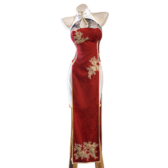 Spot Youwowo Azuki Line Cosplay Cheshire New Year Cheongsam Costume Women's White Silk
Spot Youwowo Azuki Line Cosplay Cheshire New Year Cheongsam Costume Women's White Silk