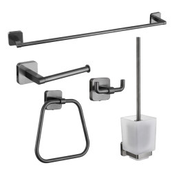 Gun gray light luxury brand home bathroom hardware set Gun gray light luxury brand home bathroom hardware set