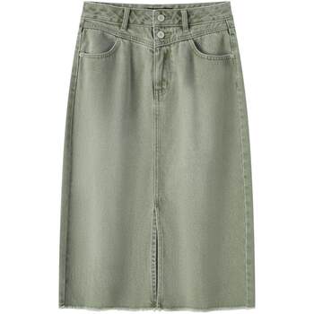 Semir high waist slit straight denim skirt for women Semir high waist slit straight denim skirt for women