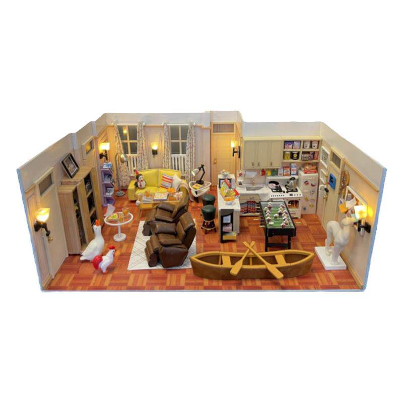 DIYドールハウスモデル - フレンズ ジョーイ＆チャンドラーのアパート