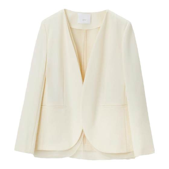 OVV spring and summer hot sale women's elastic and comfortable fake two-piece Organya collarless single-piece suit jacket
OVV spring and summer hot sale women's elastic and comfortable fake two-piece Organya collarless single-piece suit jacket
