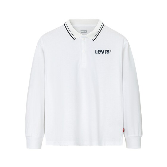 Levis children's POLO shirt children's clothing boys autumn and autumn sweatshirt 2025 new top base long sleeves Levis children's POLO shirt children's clothing boys autumn and autumn sweatshirt 2025 new top base long sleeves