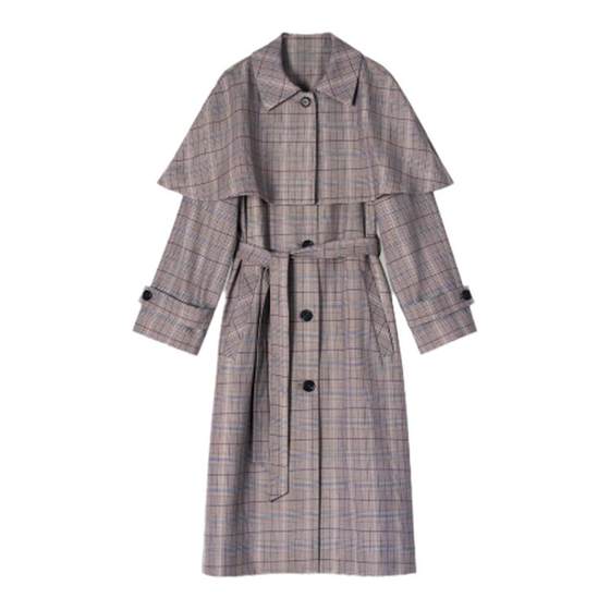 Lin Qiaozhi 2024 autumn and winter new style long windbreaker women's retro plaid coat jacket
Lin Qiaozhi 2024 autumn and winter new style long windbreaker women's retro plaid coat jacket