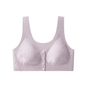 American style Chinese style front button underwear women's embossed jacquard revealing small breasts push-up pull-up anti-sagging seamless breast-retracting bra 
American style Chinese style front button underwear women's embossed jacquard revealing small breasts push-up pull-up anti-sagging seamless breast-retracting bra