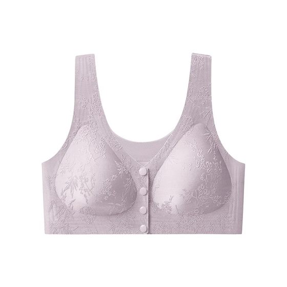 American style Chinese style front button underwear women's embossed jacquard revealing small breasts push-up pull-up anti-sagging seamless breast-retracting bra 
American style Chinese style front button underwear women's embossed jacquard revealing small breasts push-up pull-up anti-sagging seamless breast-retracting bra