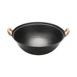 Wang Yuanji cast iron pot double-ear household old-fashioned cooking pot Wang Yuanji cast iron pot double-ear household old-fashioned cooking pot