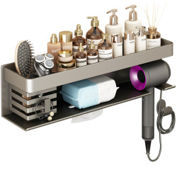 Hair dryer storage rack without punching bathroom hair dryer hanger hair dryer bracket bathroom storage rack Hair dryer storage rack without punching bathroom hair dryer hanger hair dryer bracket bathroom storage rack