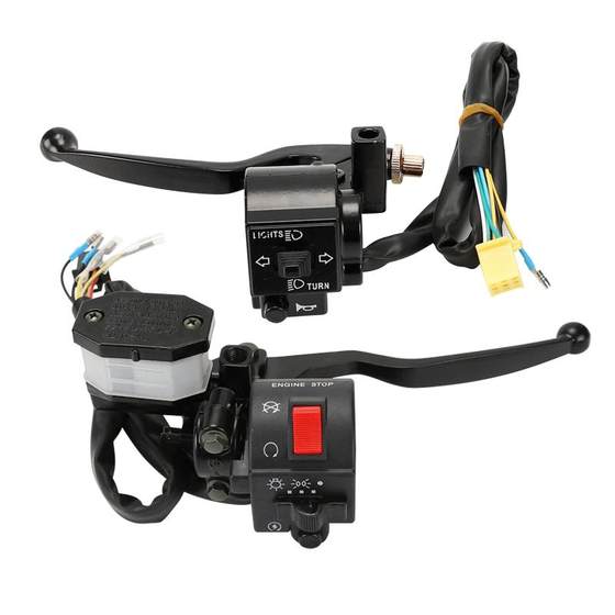 Lingmu Prince GN125 motorcycle handle switch assembly suitable for Haojue HJ125-8 clutch handle brake pump
Lingmu Prince GN125 motorcycle handle switch assembly suitable for Haojue HJ125-8 clutch handle brake pump