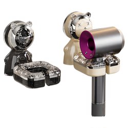 Hair dryer bracket without punching storage rack Hair dryer bracket without punching storage rack