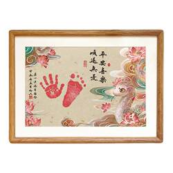 Original design of snake baby hand and foot print photo frame Original design of snake baby hand and foot print photo frame