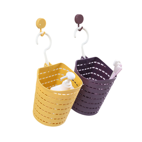 Hook hanging hanging basket kitchen hanging basket toilet bathroom makeup supplies storage of basket -plastic basket storage basket Hook hanging hanging basket kitchen hanging basket toilet bathroom makeup supplies storage of basket -plastic basket storage basket