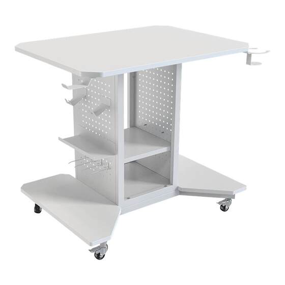 Movable bedside table large size PS5 storage rack hole board e-sports table girl rotating computer desk cabinet integrated Movable bedside table large size PS5 storage rack hole board e-sports table girl rotating computer desk cabinet integrated