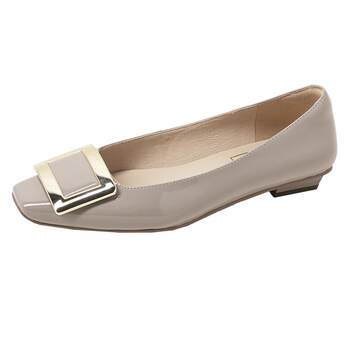 Kangli retro square buckle shallow low heel shoes Kangli retro square buckle shallow low heel shoes