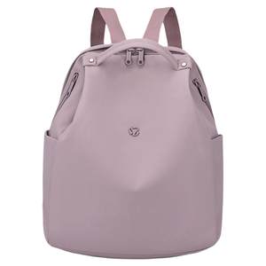 Solid color 2025 new fashionable and versatile backpack large capacity lightweight waterproof Oxford cloth travel backpack schoolbag trend 
Solid color 2025 new fashionable and versatile backpack large capacity lightweight waterproof Oxford cloth travel backpack schoolbag trend