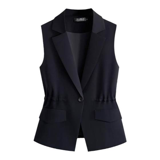 2025 Spring and Autumn New Korean version with waist-closing slim suit collar vest women's short jacket slim horse clip versatile shoulders
2025 Spring and Autumn New Korean version with waist-closing slim suit collar vest women's short jacket slim horse clip versatile shoulders