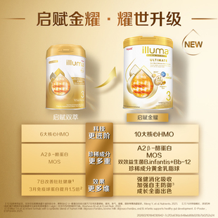 【自营】惠氏新品上市启赋金耀A2 10HMO 3段婴幼儿配方奶粉800g*3