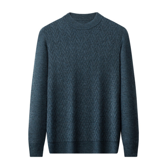 Shanghai Chunzhu Family men's pure cashmere sweater round neck thickened top ten brands high-end knitted sweater bottoming shirt 
Shanghai Chunzhu Family men's pure cashmere sweater round neck thickened top ten brands high-end knitted sweater bottoming shirt