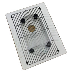 Squatting dog toilet stainless steel grid dog toilet small, medium and large dogs fixed point urination and urination directly into the sewer Squatting dog toilet stainless steel grid dog toilet small, medium and large dogs fixed point urination and urination directly into the sewer