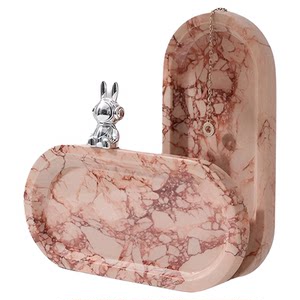 Natural marble Bvlgari pink luxury stone aromatherapy tray hotel B&B bathroom sink tray decoration 
Natural marble Bvlgari pink luxury stone aromatherapy tray hotel B&B bathroom sink tray decoration