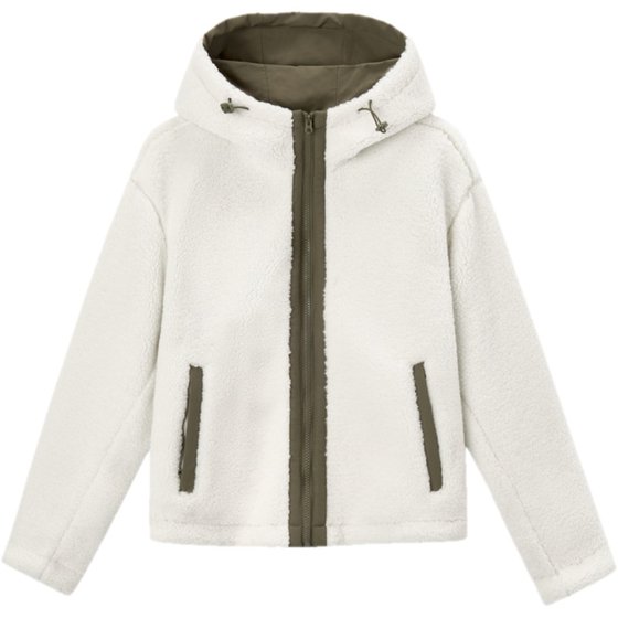 Semir jacket for women in winter hooded anti-static imitation lamb fur drawstring top loose contrasting fashion trend jacket
Semir jacket for women in winter hooded anti-static imitation lamb fur drawstring top loose contrasting fashion trend jacket