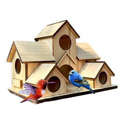 Solid wood bird nest thickened breeding box parrot small house Solid wood bird nest thickened breeding box parrot small house