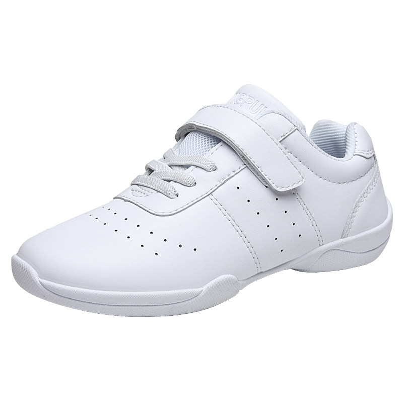 Yingrui Children's Aerobics Shoes White Dance Cheerleading - Main Image