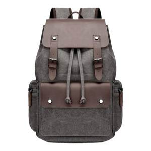 Men's backpack men's casual canvas bag men's business trip computer bag travel drawstring pocket backpack men 
Men's backpack men's casual canvas bag men's business trip computer bag travel drawstring pocket backpack men
