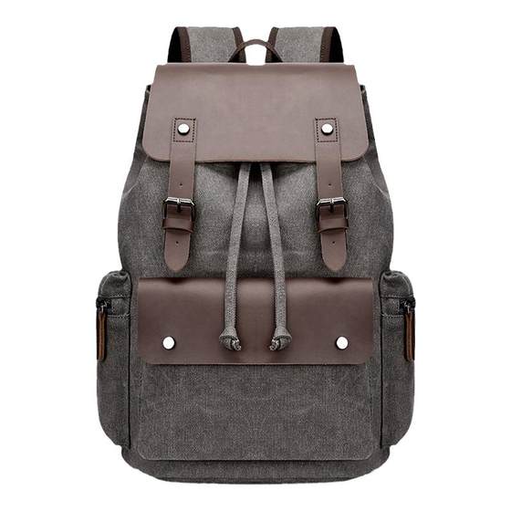 Men's backpack men's casual canvas bag men's business trip computer bag travel drawstring pocket backpack men 
Men's backpack men's casual canvas bag men's business trip computer bag travel drawstring pocket backpack men