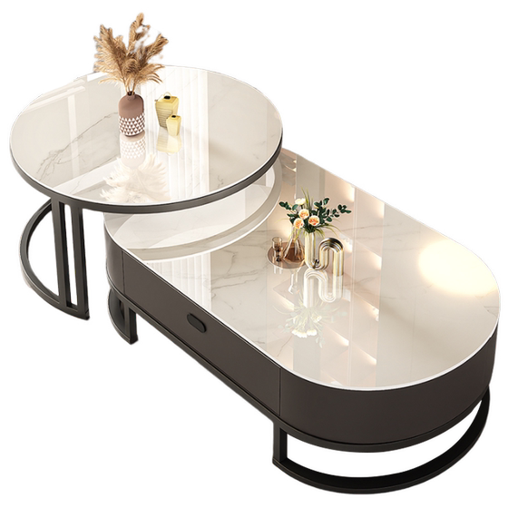 Rock panel coffee table living room small apartment 2024 new minimalist oval internet black tea table light luxury high-end
Rock panel coffee table living room small apartment 2024 new minimalist oval internet black tea table light luxury high-end