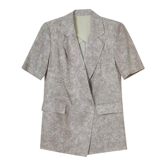 Gubang short-sleeved suit jacket for women in 2025 summer new style temperament workplace waist-hugging and slimming fashion printed suit
Gubang short-sleeved suit jacket for women in 2025 summer new style temperament workplace waist-hugging and slimming fashion printed suit