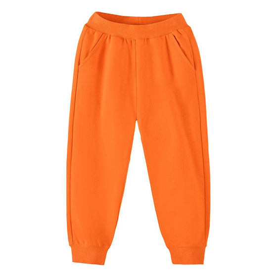 Children's orange pants orange sweatpants boys girls orange hoodies kindergarten school uniform baby mosquito trousers thin Children's orange pants orange sweatpants boys girls orange hoodies kindergarten school uniform baby mosquito trousers thin