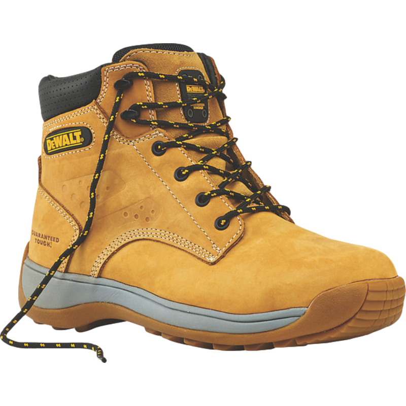 Dewei Recommended Leather Work Boots High-Top Cowhide Steel Toe