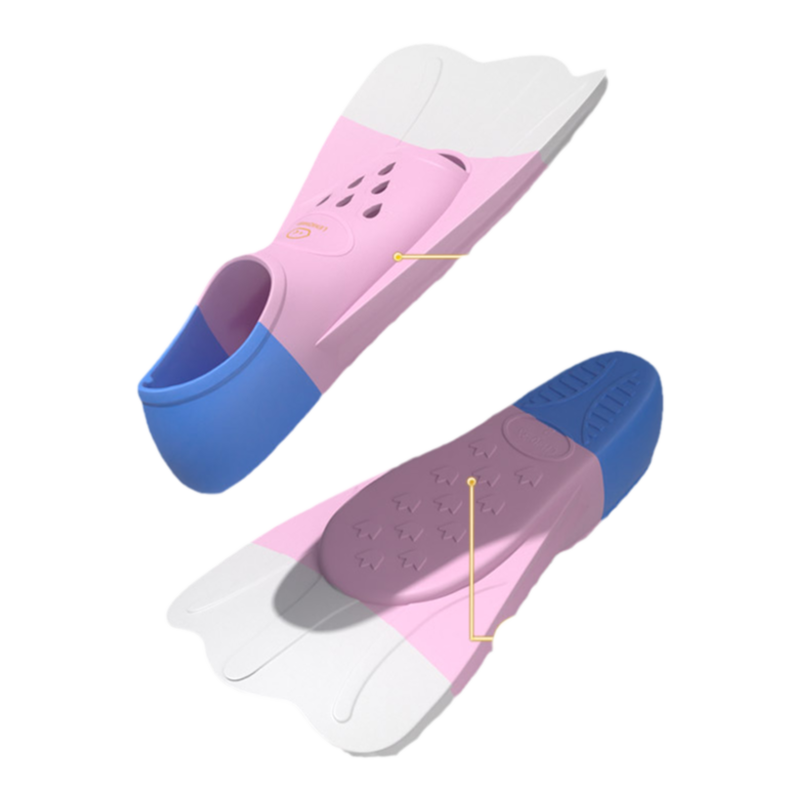 Trybesty スイムフィン ショートシュノーケルフィン トラベルサイズ フリッパー シュノーケリング ダイビング 水泳 大人 メンズ レディース Odoland スイム フィン シュノーケリング フィン ショートブレード