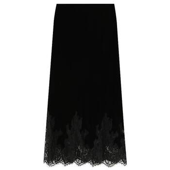 COCOBELLA lace spliced velvet skirt
 COCOBELLA lace spliced velvet skirt