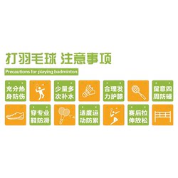 Internet celebrity check-in badminton decorative painting background poster sticker Internet celebrity check-in badminton decorative painting background poster sticker