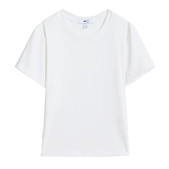 Huili shoulder short-sleeved T-shirt for women in summer 2025 new top short slim pure white cotton t-shirt base shirt 
Huili shoulder short-sleeved T-shirt for women in summer 2025 new top short slim pure white cotton t-shirt base shirt