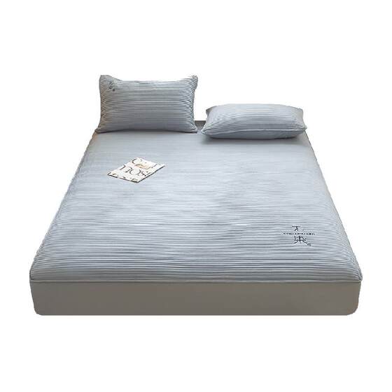 MUJI Class A raw cotton soybean cotton bed, single -piece bed cover, Xi Mengsi anti -sliding mattress protective cover bed cover
 MUJI Class A raw cotton soybean cotton bed, single -piece bed cover, Xi Mengsi anti -sliding mattress protective cover bed cover