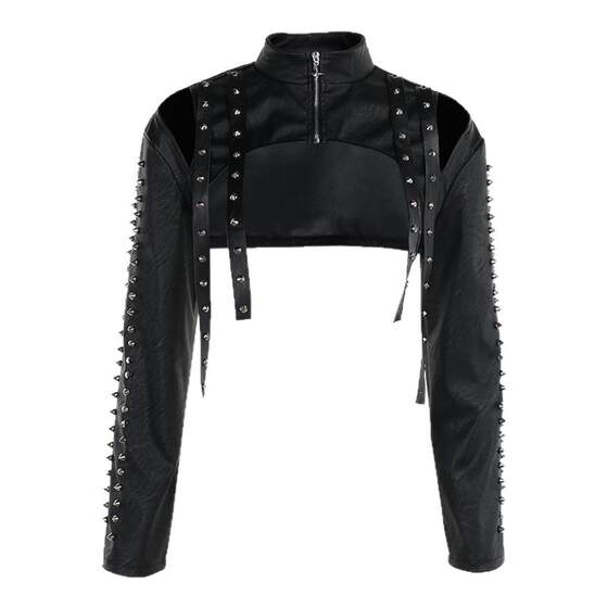 wannathis Gothic punk black suit women's PU leather blouse hot girl tunic bra
wannathis Gothic punk black suit women's PU leather blouse hot girl tunic bra