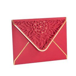 Envelope custom logo hot stamping printing hollow high-end Envelope custom logo hot stamping printing hollow high-end