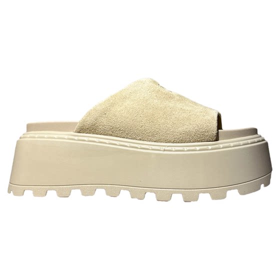 Nice and chewy ~ Summer versatile leather sponge cake thick sole 7cm heightened one-slip flops for women wearing small sandals on the outside
Nice and chewy ~ Summer versatile leather sponge cake thick sole 7cm heightened one-slip flops for women wearing small sandals on the outside