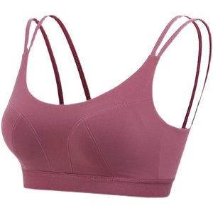 Sports underwear women's shock-proof running gathering integrated yoga vest quick-drying thin shoulders beautiful back bra fitness bra 
Sports underwear women's shock-proof running gathering integrated yoga vest quick-drying thin shoulders beautiful back bra fitness bra