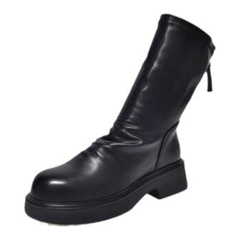 Da Yaya large size women's shoes solid color thick-soled fashion boots 
Da Yaya large size women's shoes solid color thick-soled fashion boots