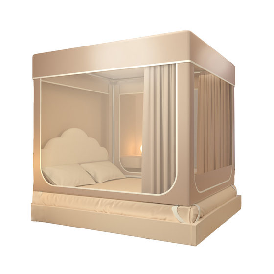 Princess Wind Mosquito Net Home Bedroom Advanced Bottom Back 2025 New Drop-proof Children's Baby Installation Yurt Princess Wind Mosquito Net Home Bedroom Advanced Bottom Back 2025 New Drop-proof Children's Baby Installation Yurt