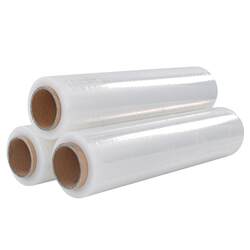 Self-adhesive and tough pe winding film 45/50cm packaging Self-adhesive and tough pe winding film 45/50cm packaging