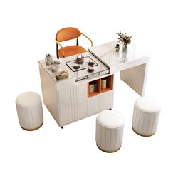 Balcony slate telescopic multifunctional tea cart Balcony slate telescopic multifunctional tea cart
